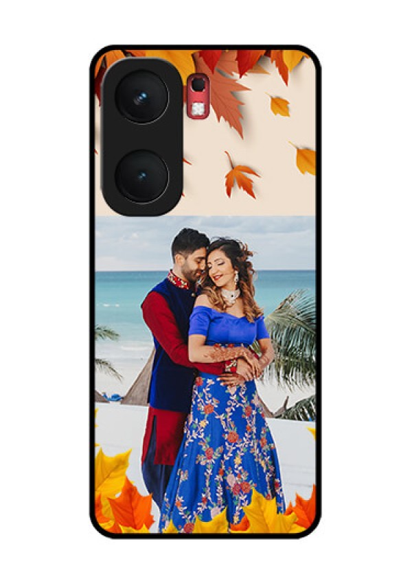 iQOO Neo 9 Pro 5G Custom Glass Phone Case - Autumn Maple Leaves Design