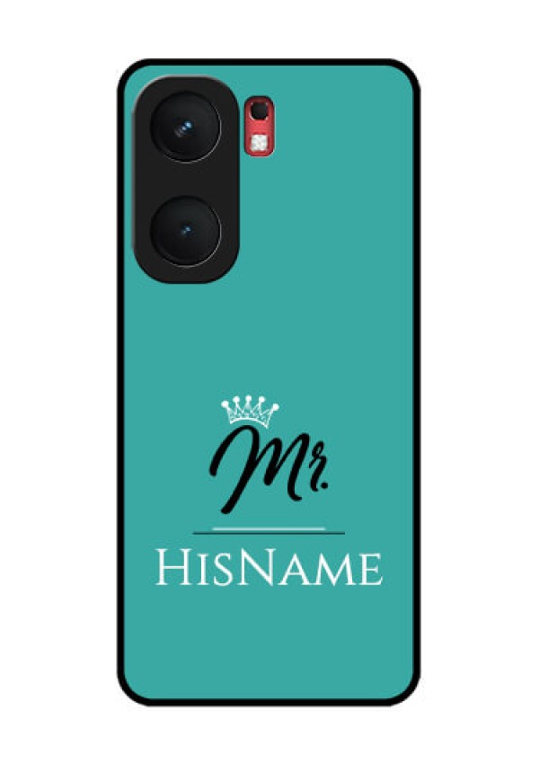iQOO Neo 9 Pro 5G Custom Glass Phone Case - Mr With Name Design