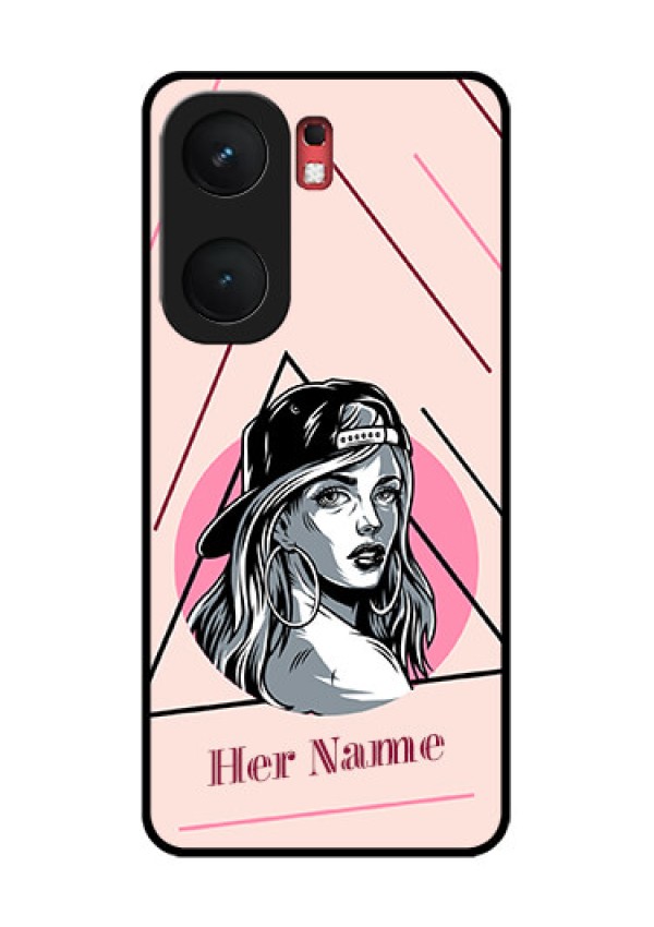 iQOO Neo 9 Pro 5G Custom Glass Phone Case - Rockstar Girl Design