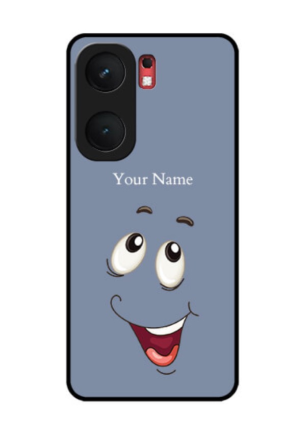 iQOO Neo 9 Pro 5G Custom Glass Phone Case - Laughing Cartoon Face Design