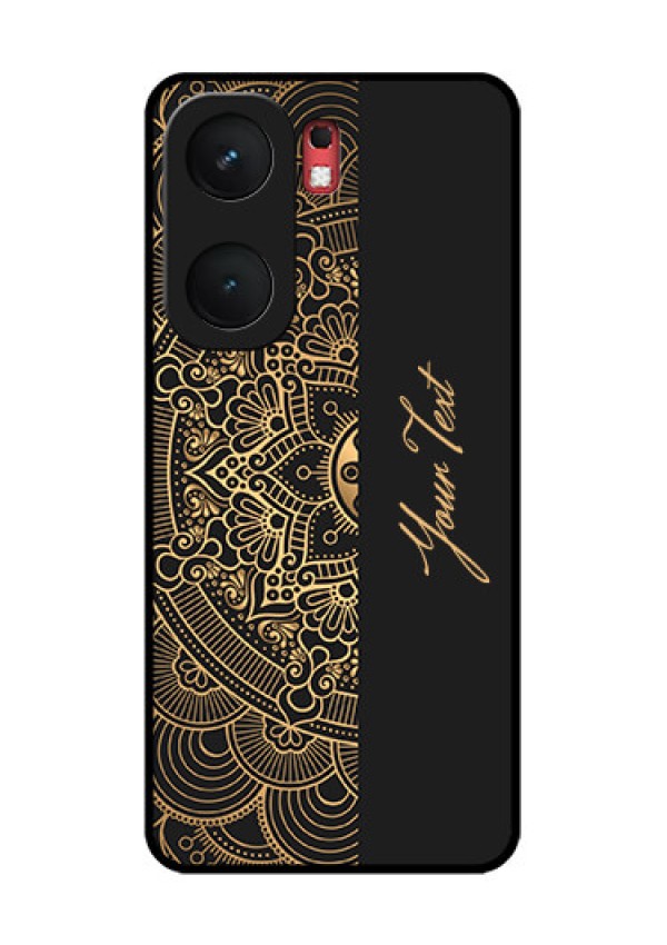 iQOO Neo 9 Pro 5G Custom Glass Phone Case - Mandala Art With Custom Text Design