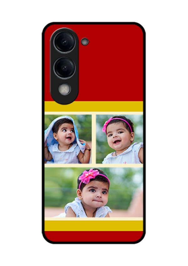 iQOO Z10 Lite Custom Glass Phone Case - Multiple Pic Upload Design