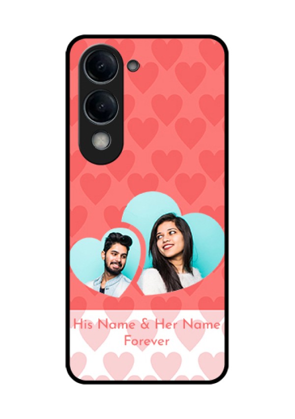 iQOO Z10 Lite Custom Glass Phone Case - Couple Pic Upload Design