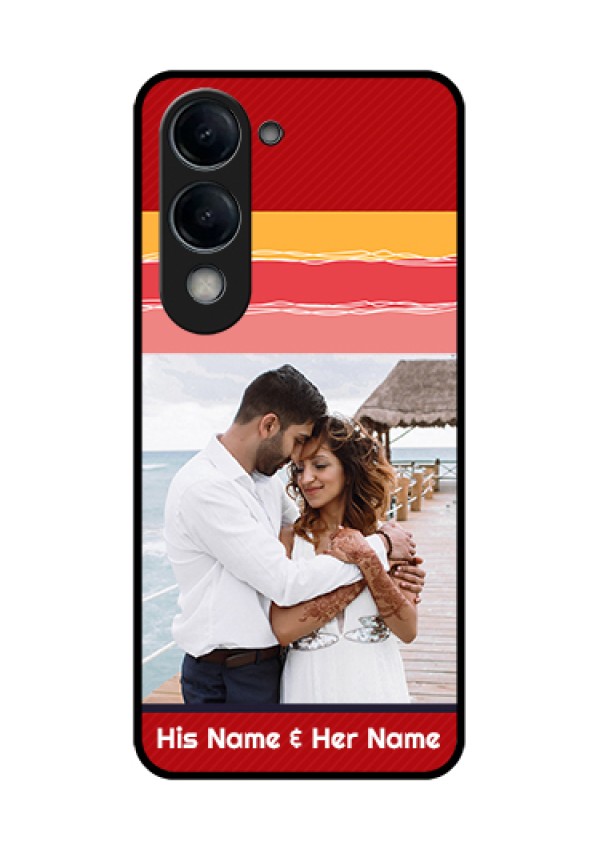 iQOO Z10 Lite Custom Glass Phone Case - Colorful Case Design