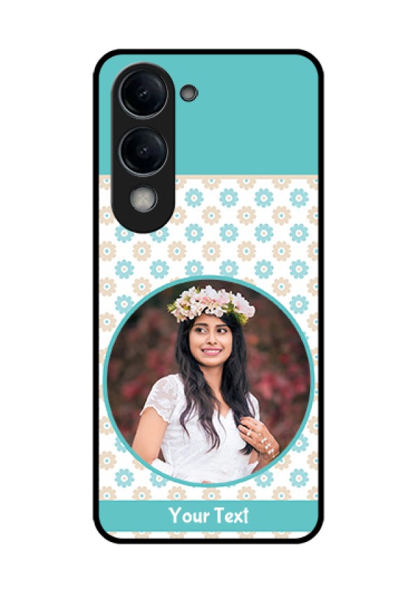 iQOO Z10 Lite Custom Glass Phone Case - Beautiful Flowers Design