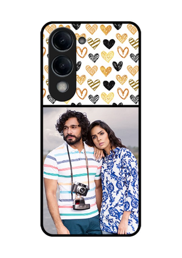 iQOO Z10 Lite Custom Glass Phone Case - Love Symbol Design