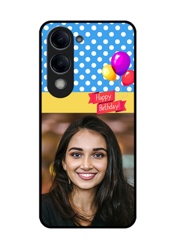 iQOO Z10 Lite Custom Glass Phone Case - Happy Birthday Design