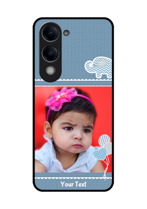 iQOO Z10 Lite Custom Glass Phone Case - With Kids Pattern Design
