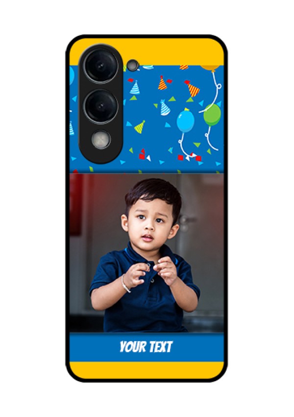 iQOO Z10 Lite Custom Glass Phone Case - Birthday Wishes Design