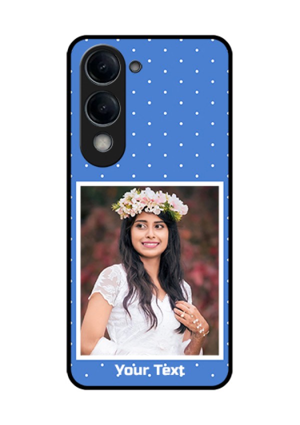 iQOO Z10 Lite Custom Glass Phone Case - Polka Dots Design