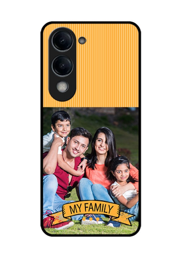 iQOO Z10 Lite Custom Glass Phone Case - My Family Design
