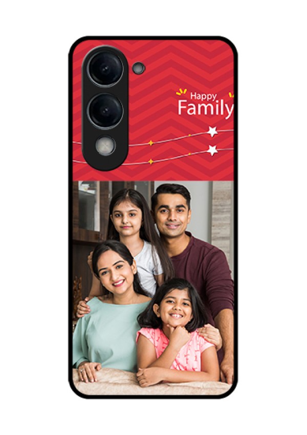 iQOO Z10 Lite Custom Glass Phone Case - Happy Family Design