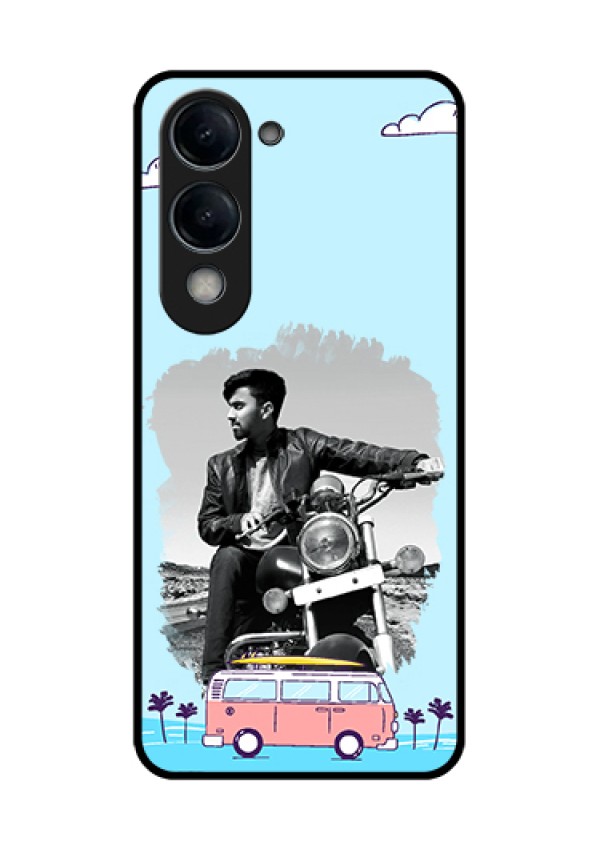iQOO Z10 Lite Custom Glass Phone Case - Travel & Adventure Design
