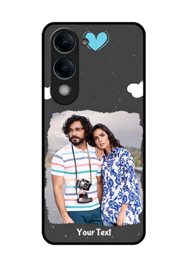 iQOO Z10 Lite Custom Glass Phone Case - Splashes With Love Doodles Design