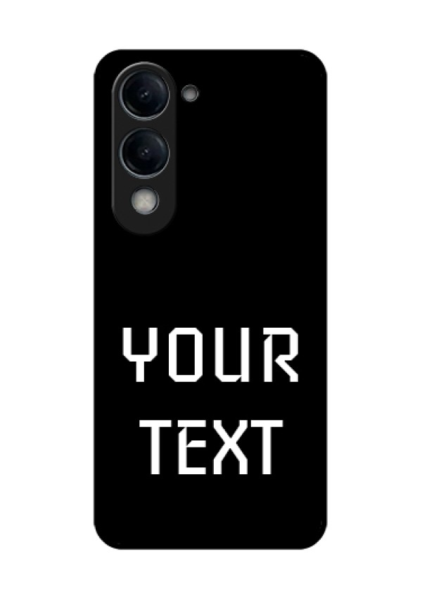 iQOO Z10 Lite Custom Glass Phone Case - Your Name Design