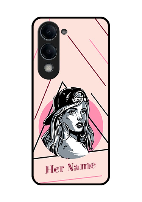 iQOO Z10 Lite Custom Glass Phone Case - Rockstar Girl Design