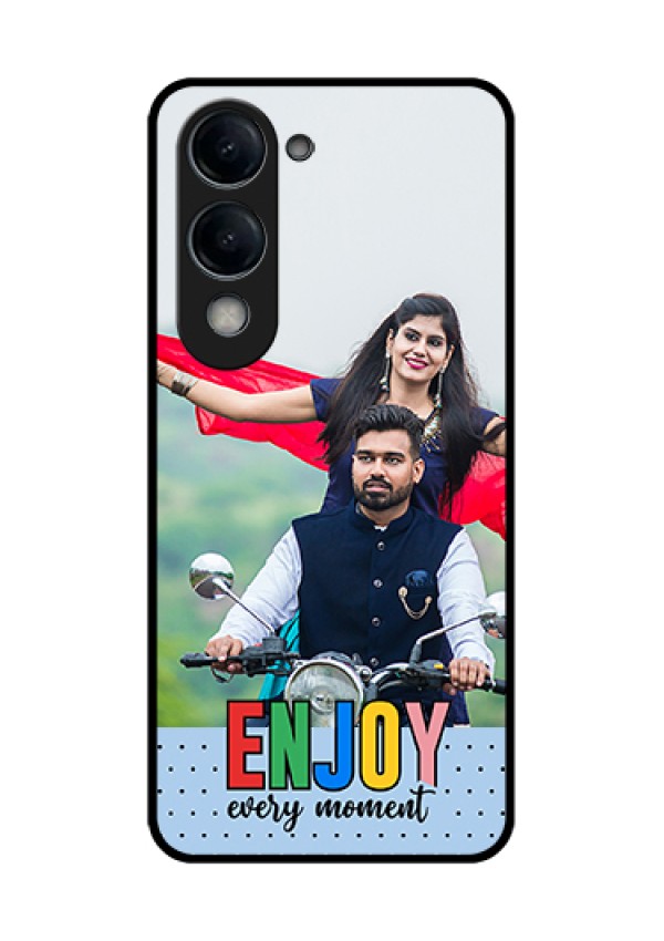 iQOO Z10 Lite Custom Glass Phone Case - Enjoy Every Moment Design