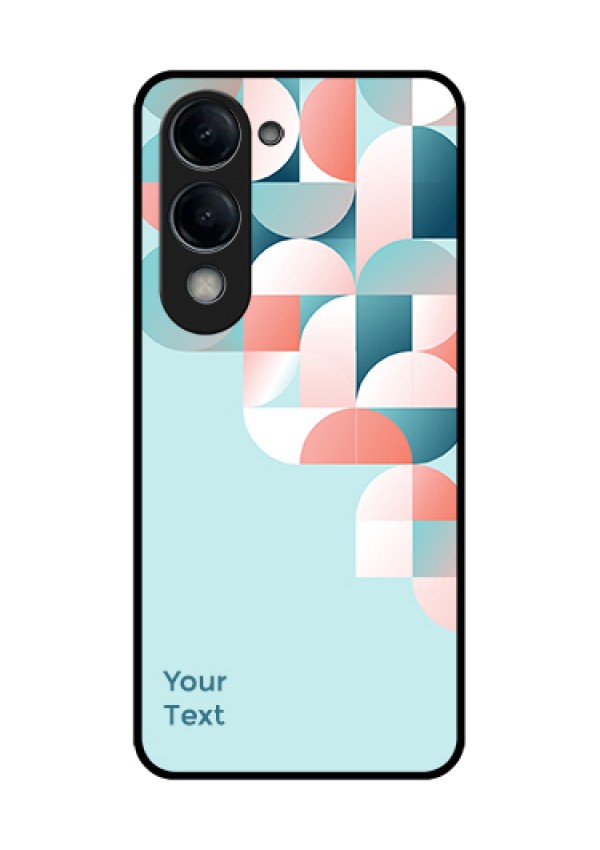 iQOO Z10 Lite Custom Glass Phone Case - Stylish Semi - Circle Pattern Design
