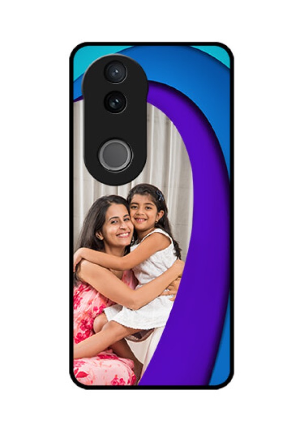iQOO Z10R Custom Glass Phone Case - Simple Pattern Design