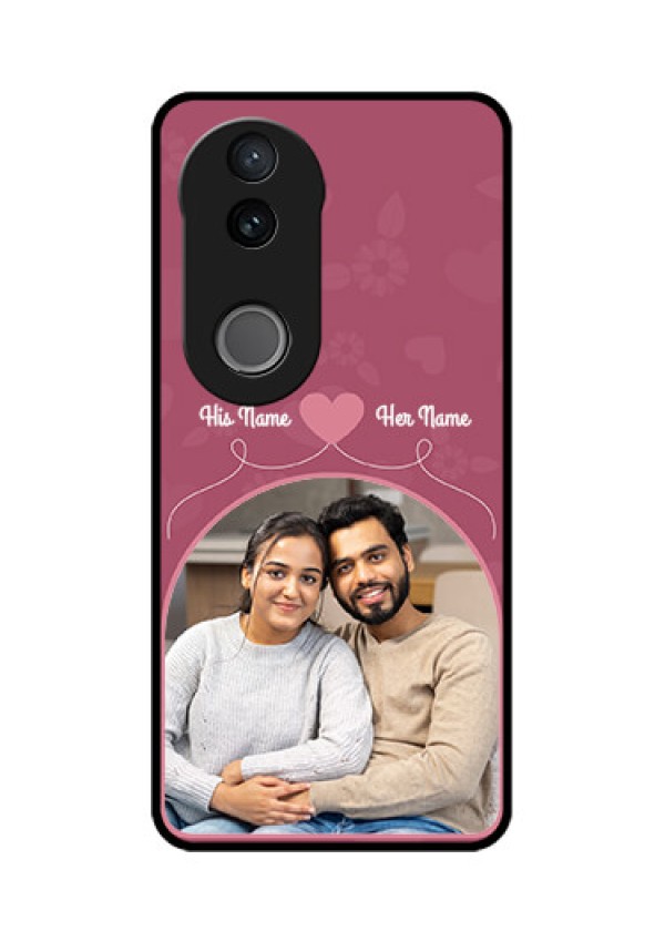 iQOO Z10R Custom Glass Phone Case - Love Floral Design