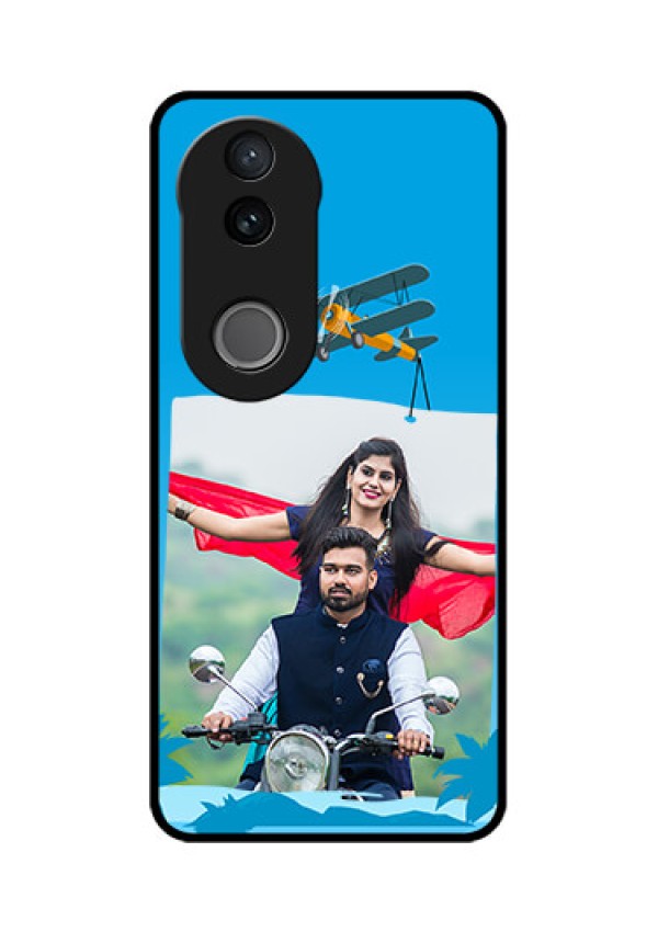 iQOO Z10R Custom Glass Phone Case - Traveller Design