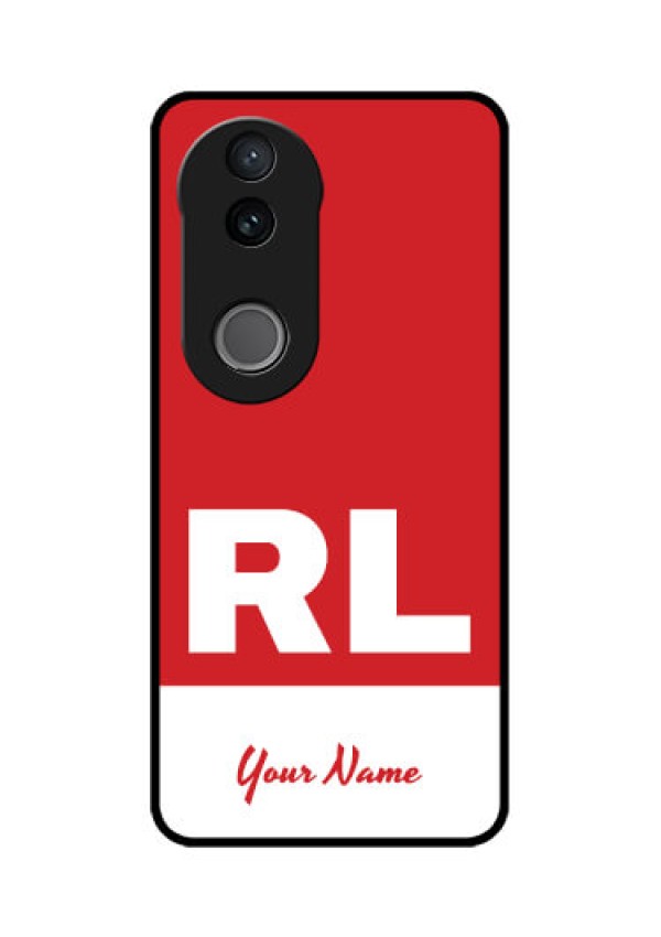 iQOO Z10R Custom Glass Phone Case - Dual Tone Custom Text Design