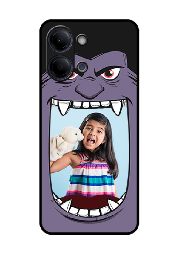 iQOO Z11 Lite 5G Custom Glass Phone Case - Angry Monster Design