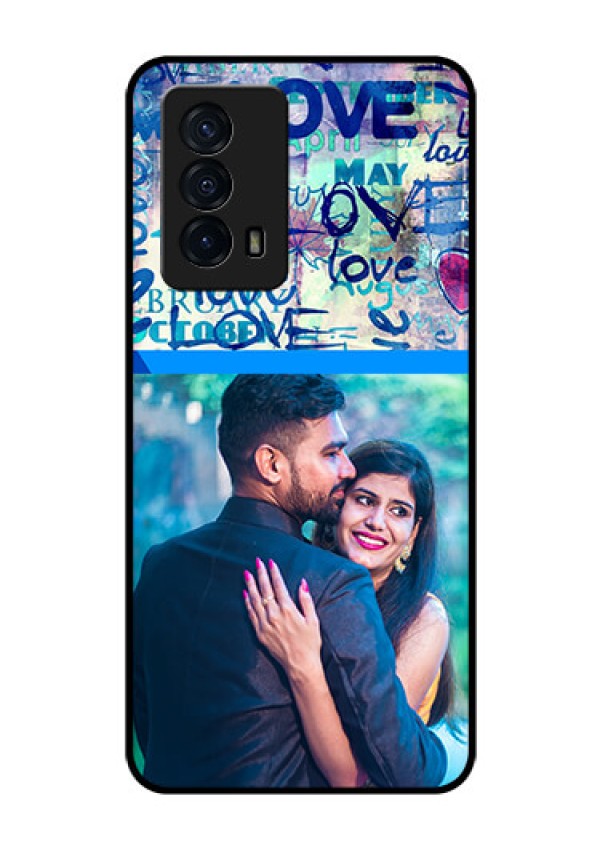 iQOO Z5 5G Custom Glass Mobile Case - Colorful Love Design