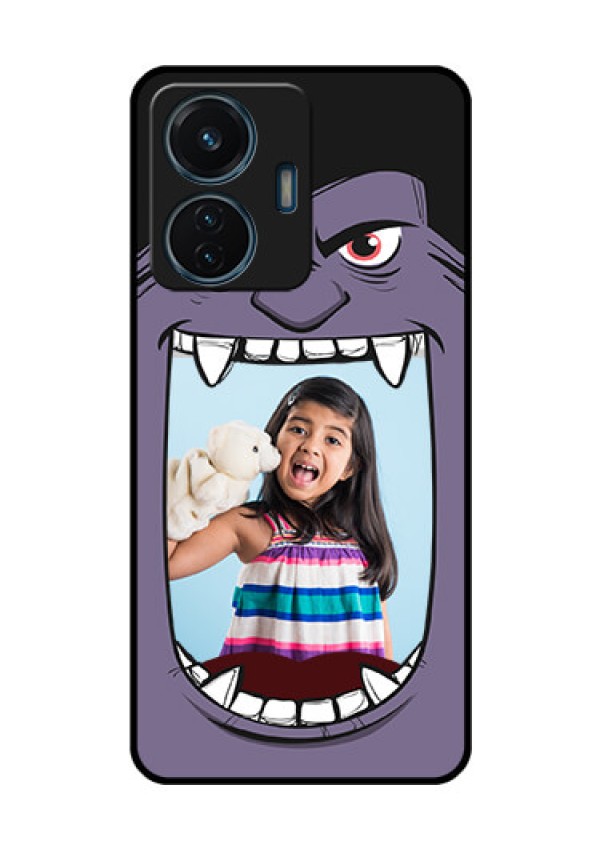 iQOO Z6 44w Custom Glass Phone Case - Angry Monster Design