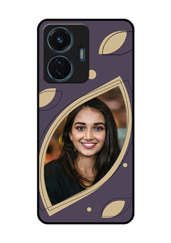 iQOO Z6 44w Custom Glass Mobile Case - Falling Leaf Design