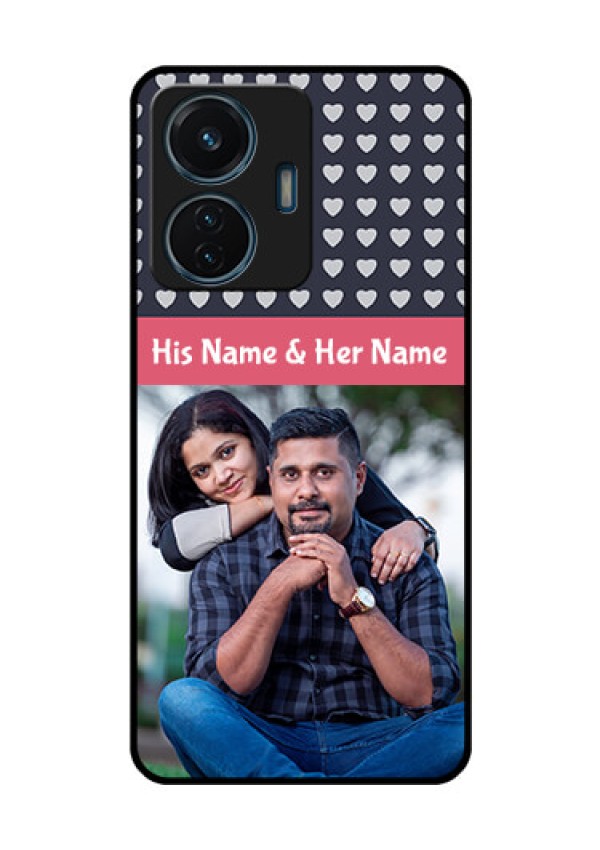 iQOO Z6 Lite 5G Custom Glass Mobile Case - Love Symbols Design