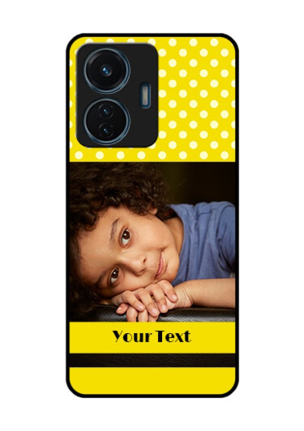 iQOO Z6 Lite 5G Custom Glass Phone Case - Bright Yellow Case Design