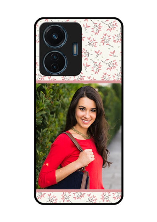 iQOO Z6 Lite 5G Custom Glass Phone Case - Premium Floral Design