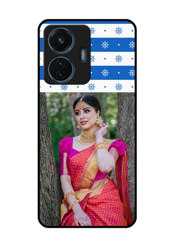 iQOO Z6 Lite 5G Photo Printing on Glass Case - Snow Pattern Design