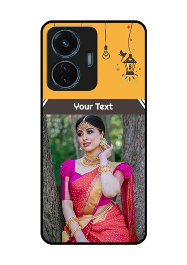 iQOO Z6 Lite 5G Custom Glass Mobile Case - with Family Picture and Icons