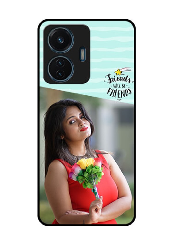 iQOO Z6 Lite 5G Custom Glass Phone Case - Friends Picture Icon Design