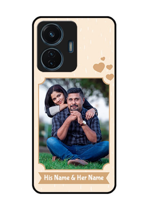 iQOO Z6 Lite 5G Custom Glass Phone Case - with confetti love design