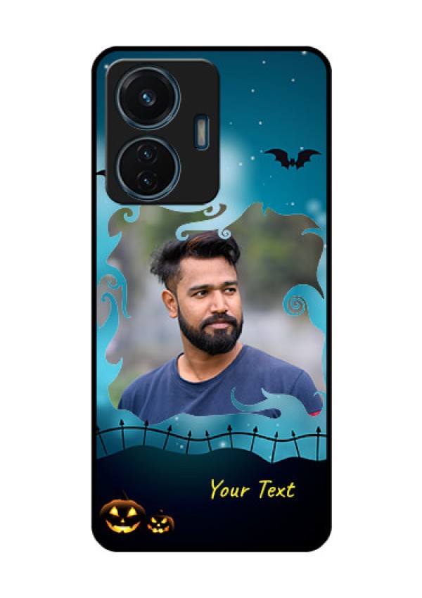 iQOO Z6 Lite 5G Custom Glass Phone Case - Halloween frame design