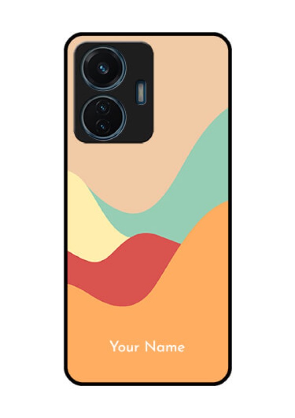 iQOO Z6 Lite 5G Personalized Glass Phone Case - Ocean Waves Multi-colour Design