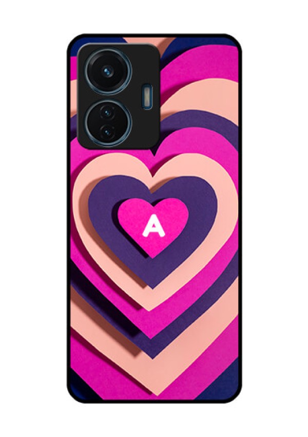 iQOO Z6 Lite 5G Custom Glass Mobile Case - Cute Heart Pattern Design