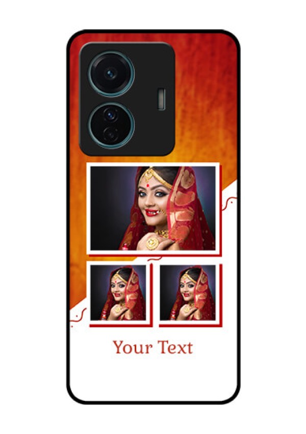 iQOO Z6 Pro 5G Custom Glass Phone Case - Wedding Memories Design