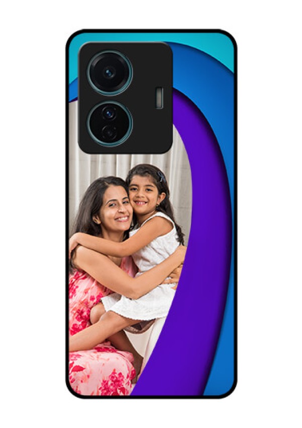 iQOO Z6 Pro 5G Photo Printing on Glass Case - Simple Pattern Design