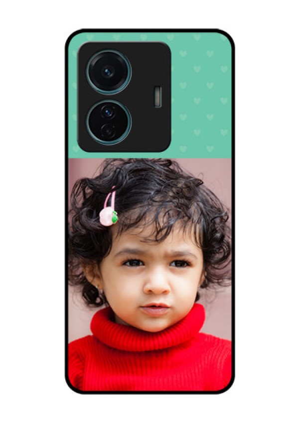 iQOO Z6 Pro 5G Custom Glass Phone Case - Lovers Picture Design