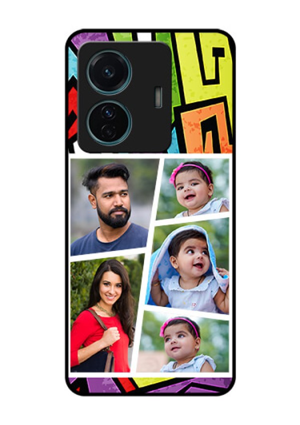 iQOO Z6 Pro 5G Custom Glass Phone Case - Graffiti pattern Design