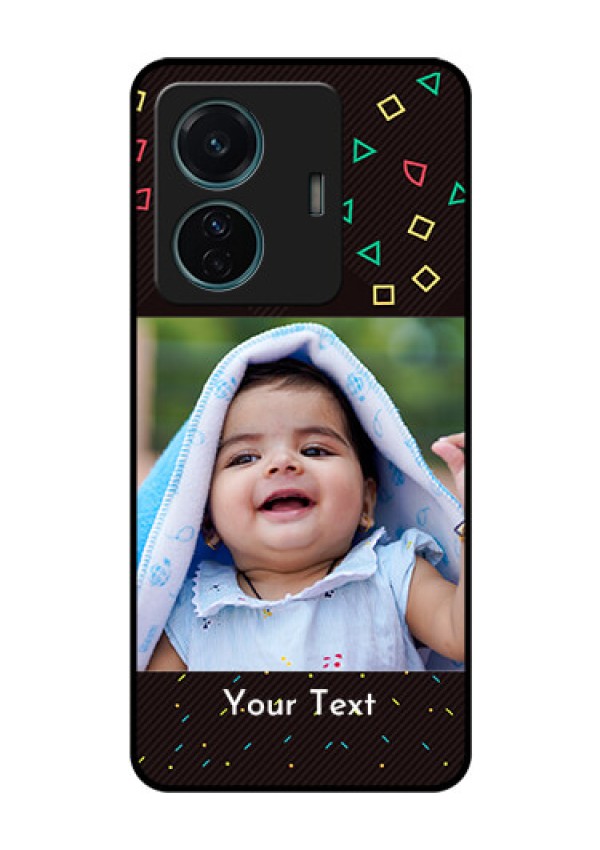 iQOO Z6 Pro 5G Custom Glass Phone Case - with confetti birthday design