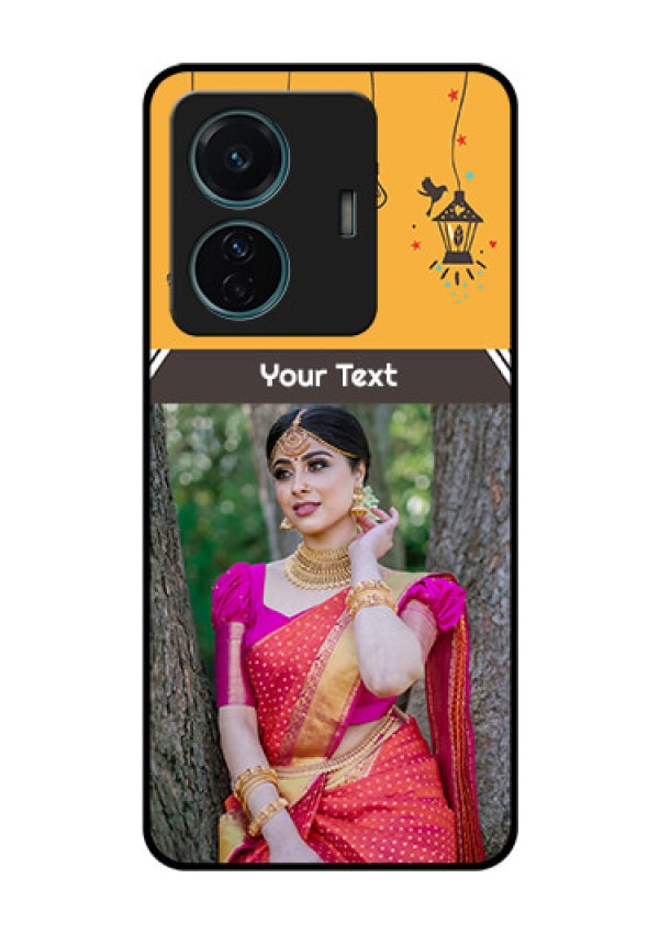 iQOO Z6 Pro 5G Custom Glass Mobile Case - with Family Picture and Icons