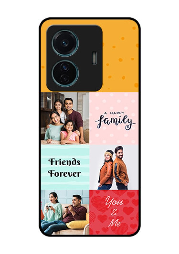 iQOO Z6 Pro 5G Personalized Glass Phone Case - Images with Quotes Design