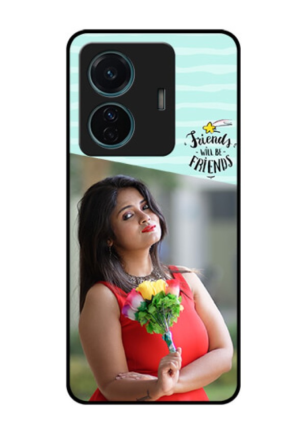 iQOO Z6 Pro 5G Custom Glass Phone Case - Friends Picture Icon Design