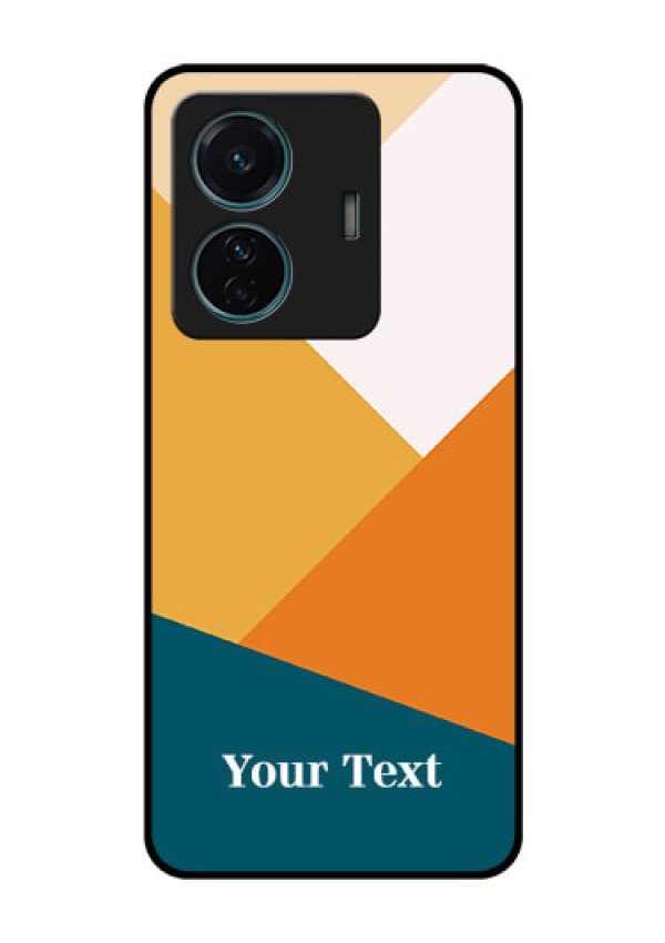 iQOO Z6 Pro 5G Personalized Glass Phone Case - Stacked Multi-colour Design
