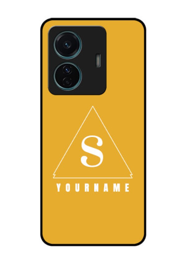 iQOO Z6 Pro 5G Personalized Glass Phone Case - simple triangle Design
